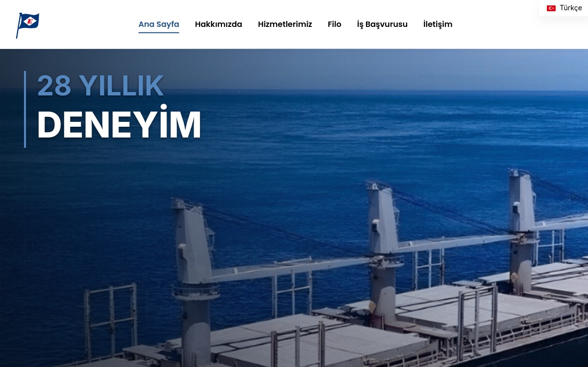 Emiroglu Shipping website screenshot